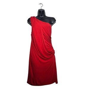 Haute Hippie Dress Size Small One Shoulder Red Sexy
